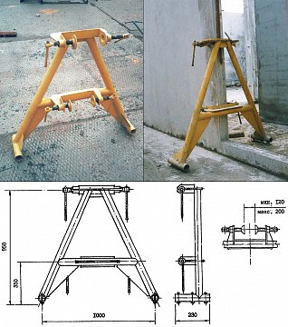 Монтажная опора (зев 120-200мм)